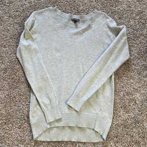 Express gray sparkle shirt